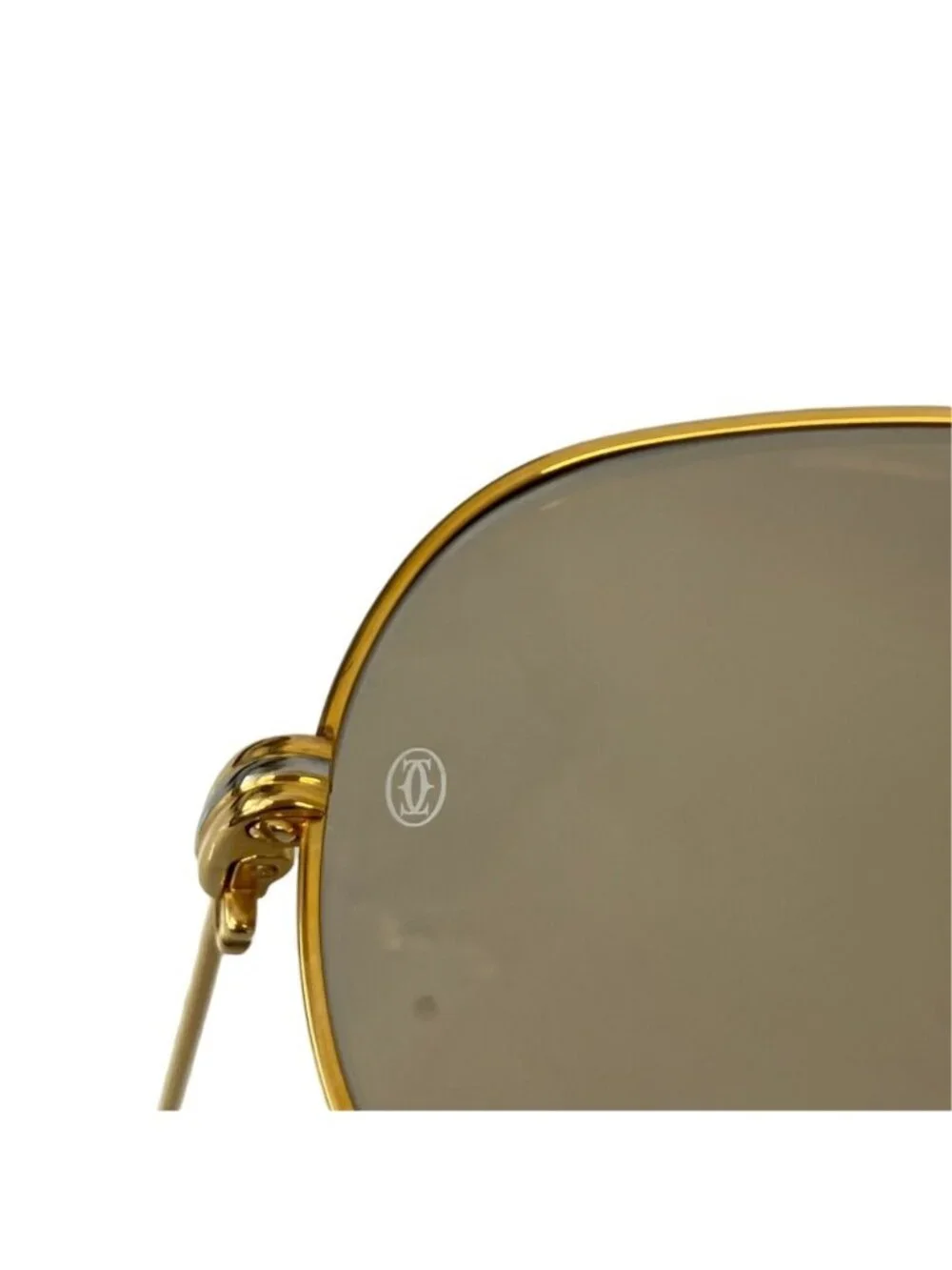 Cartier Trinity Teardrop Sunglasses Gold Color Frame Eyewear